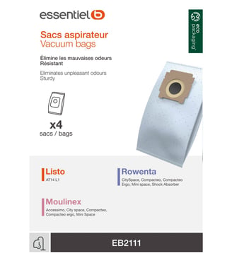 Sac aspirateur EB2111 - Essentiel B - Standard