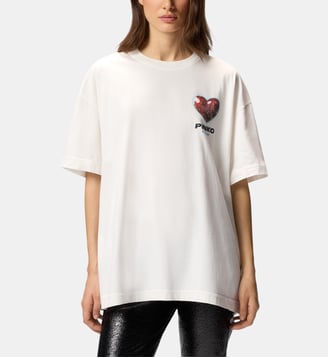 T-shirt avec imprimé - Pinko - Blanc et blanche neige