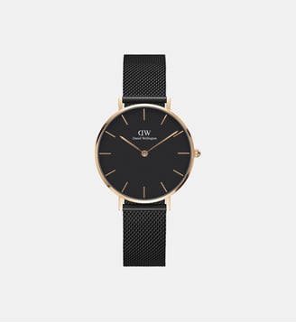 Montre Petite Noir DW00100201 - Daniel Wellington - Doré rosé