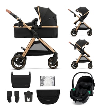 Poussette Esme Pro 3 en 1 - Kinderkraft - Noir