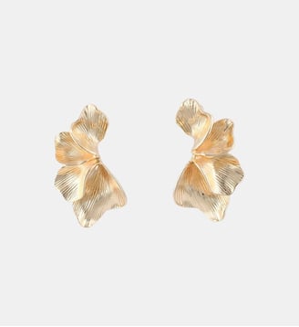 Boucles d'oreilles demi feuilles dorées - Balaboosté - Doré