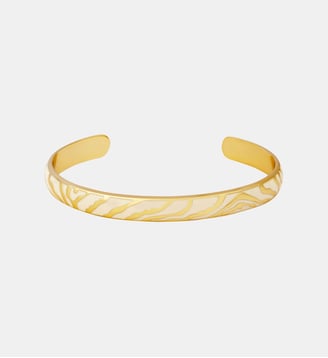 Bracelet jonc ouvert Zebra - Bangle Up - Blanc sable et white sand