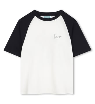 T-shirt à manches courtes - Kenzo Kids - Off white
