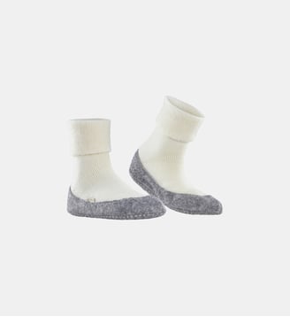 Chaussons Cosyshoe Laine Vierge - Falke - Blanc cassé ciel