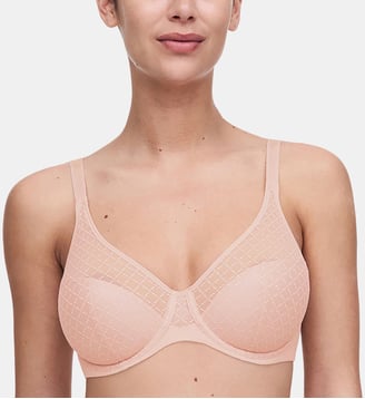 Soutien-gorge moulé emboîtant maille douce - Chantelle - Rose dragée