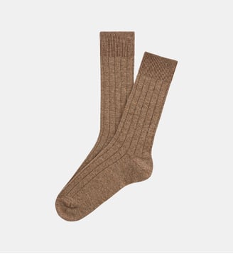 Chaussettes en laine et cachemire - Sable - Arthur - Beige