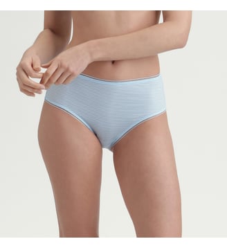 Culotte taille haute à rayures Dim x IDLF, - Dim - Bleu ciel