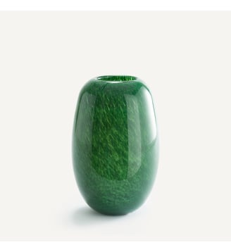 Vase flacon en verre soufflé, H30,5 cm AM.PM