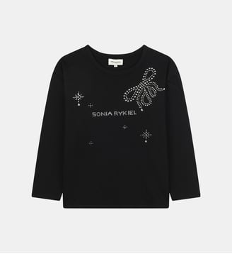 Tee shirt à manches longues - Sonia Rykiel Kids - Black