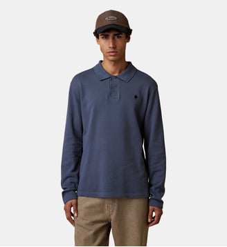 Polo en maille - Faguo - Bleu marine