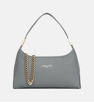 Petit sac à main Lychee Ace en cuir - Lancaster - Gris