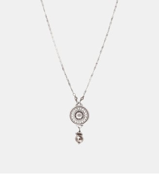 Collier fin pendentif   - Noor - Satellite - Argenté