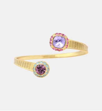 Bracelet toi & moi   - Traviata - Satellite - Vert et rose