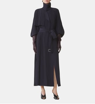 Trench Fluide En Charmeuse Lanvin