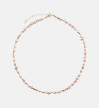 Collier Grain de riz - Perle de culture rose - YAY Paris - Perle de culture rose