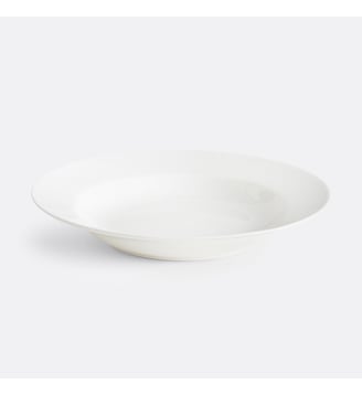 Lot de 4 assiettes creuses en porcelaine - La Redoute Interieurs - Blanc