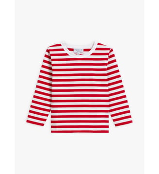 t-shirt en coton à rayures - Agnès b. - Garance blanc