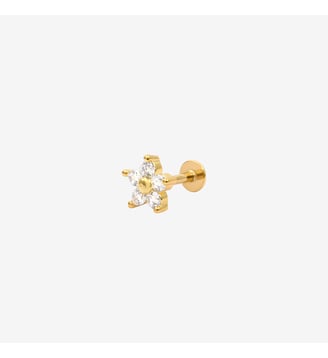 Piercing plat aimee - candy - Caroline Najman - Blanc