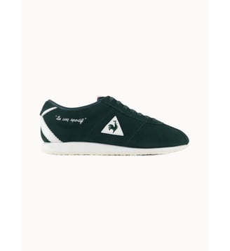 Sneakers retro-running en suede Wendon - Le Coq Sportif - Vert et orange