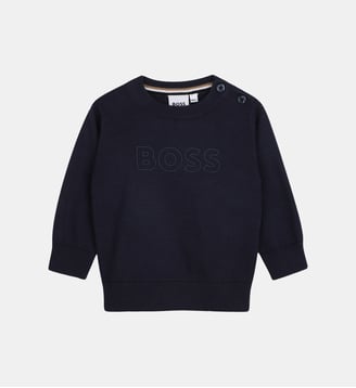Pull tricot - BOSS Kidswear - Bleu cargo