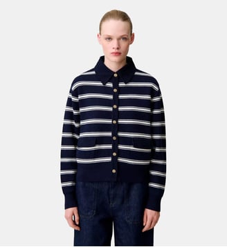 Cardigan rayé - Claudie Pierlot - Bicolore