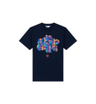 T-shirt Signature - Roland-Garros - Bleu marine