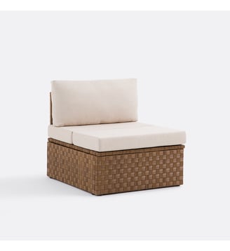 Fauteuil de jardin, en résine tressée - La Redoute Interieurs - Brun