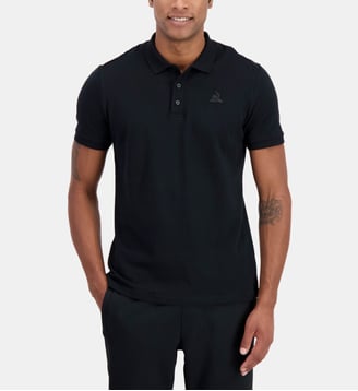 Polo  Ton sur ton - Le Coq Sportif - Noir