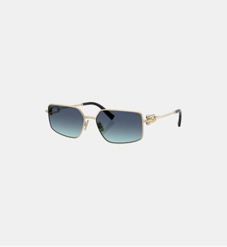 Lunettes de soleil Rectangulaire TF3111 - Tiffany & Co - Or pale