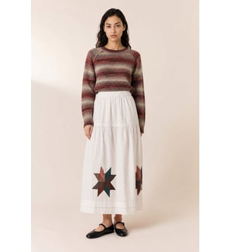 Jupe Josse Patch - Leon & Harper - White