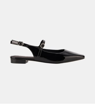 Ballerines Héloïse Cuir Brillant - Bons Baisers - Noir