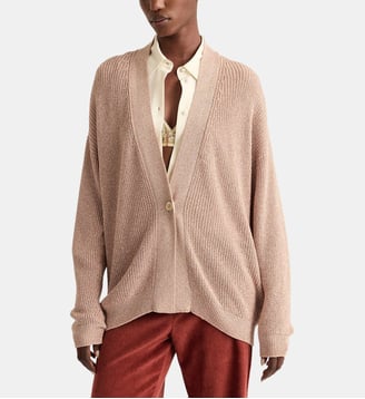 Cardigan antony en viscose lurex - Momonì - Rose