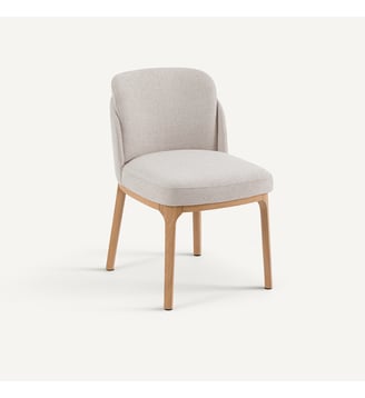 Chaise en chêne et tissu natté - AM.PM - Ficelle