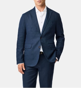 Veste Campbell Island en lin homme - Rodd & Gunn - Marine