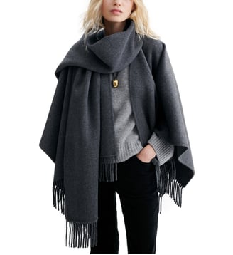 Poncho Hope - Vanessa Bruno - Anthracite chiné