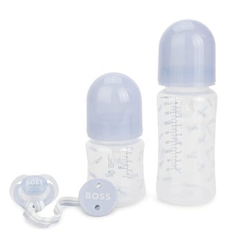 Lot de 4 pièces de naissance - BOSS Kidswear - Bleu ciel