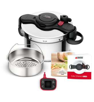 Autocuiseur SEB Clipso Minut Now+ 7.5L P4904850 - Seb - Acier