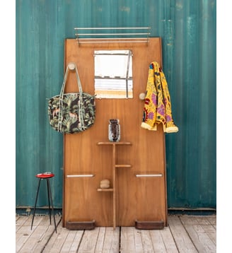 Vestiaire en bois Max N°383- Produit chiné - Debongout - Bois foncé