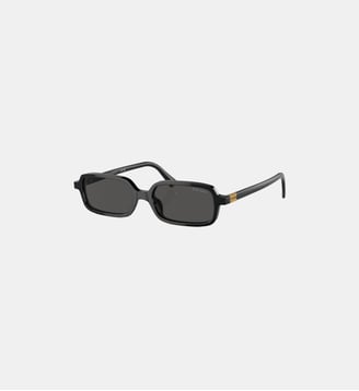 Lunettes de soleil Rectangulaire MU 11ZS - Miu Miu - Gris foncé