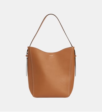 Sac hobo moyen modèle Céleste en cuir lisse - Le Tanneur - Marron tan