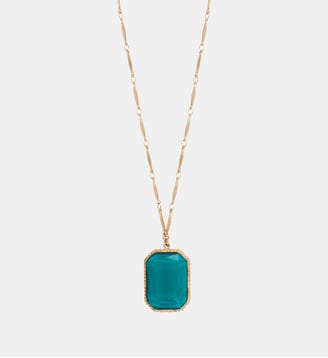 Collier long réglable   - Louise - Satellite - Vert