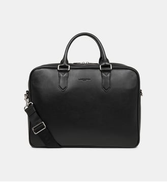 Porte documents Milano Gentlemen en cuir - Lancaster - Noir