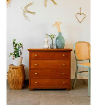 Commode en bois clair Garance N°590- Produit chiné - Debongout - Bois clair