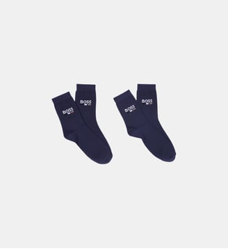 Pack de 2 paires de chaussettes - BOSS Kidswear - Bleu cargo