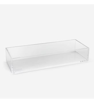 Plateau empilable transparent - Square Line - Bath Bazaar - Transparent
