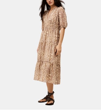 Robe fluide mi-longue Tanyssa - Ba&sh - Écru