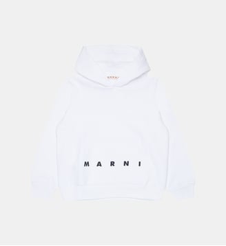 Sweat à capuche avec logo - Marni - Blanc