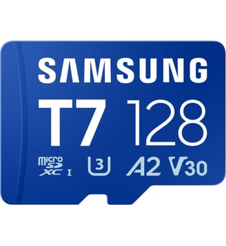 Carte Micro SD T7 128G U3 V30 A2 Classe 10 - Samsung - Standard