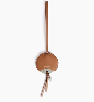 Miroir charms en cuir grainé - Le Tanneur - Marron tan