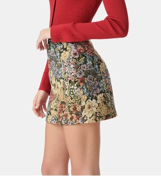 Jupe motif fleurs Ikks